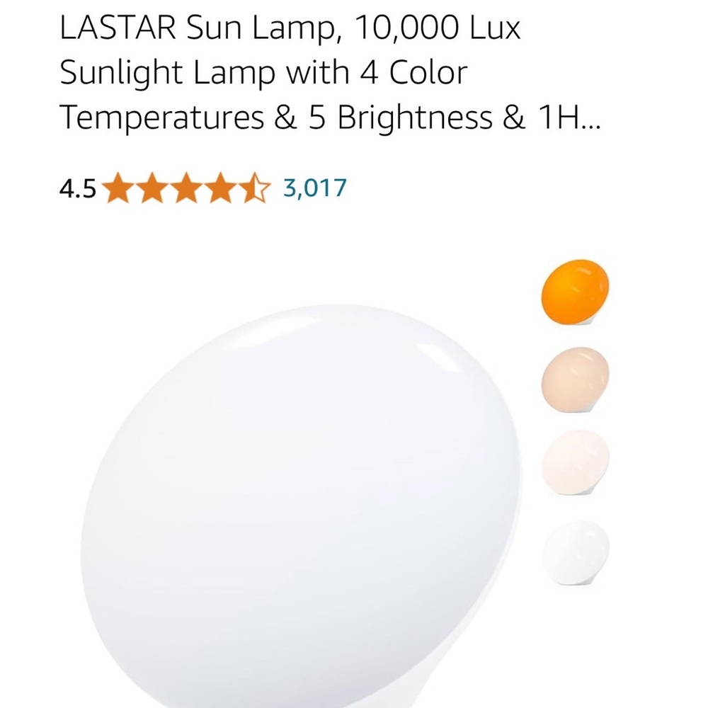 Sunlight Therapy Lamp - White